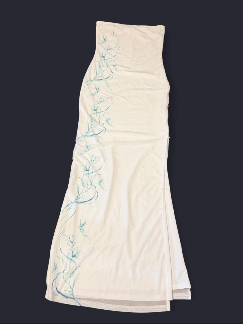 Tiger Mist White Strapless Dress
